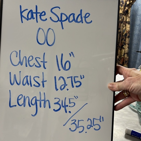 Kate Spade Lora Sleeveless Fi N Flare Collared Silk Dress Size 00 - Picture 9 of 11